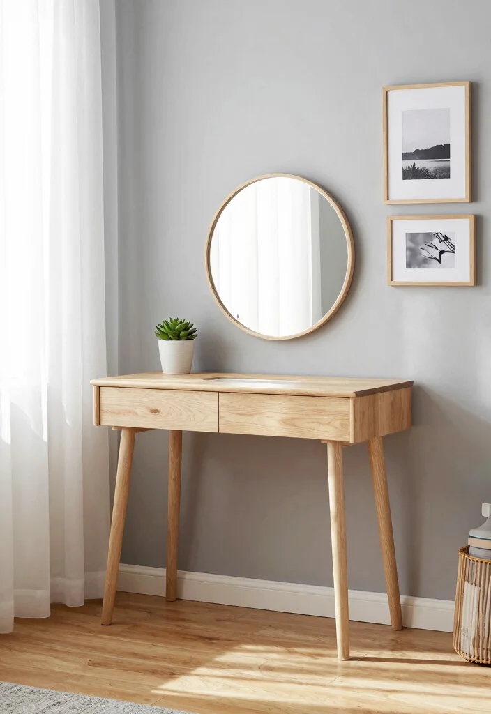 10 Aesthetic Bedroom Vanity Ideas for a Polished Look 1 10 Aesthetic Bedroom Vanity Ideas for a Polished Look 1. Scandinavian Simplicity 0