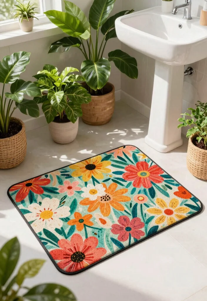 10 Bathroom Mat Ideas That Add Comfort and Style 50 10 Bathroom Mat Ideas That Add Comfort and Style 10. Outdoor Inspired Mats 0