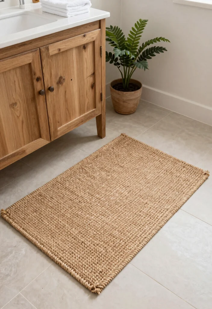 10 Bathroom Mat Ideas That Add Comfort and Style 2 10 Bathroom Mat Ideas That Add Comfort and Style 2. Natural Jute Mats 0