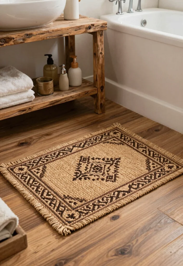 10 Bathroom Mat Ideas That Add Comfort and Style 28 10 Bathroom Mat Ideas That Add Comfort and Style 8. Handwoven Mats 0
