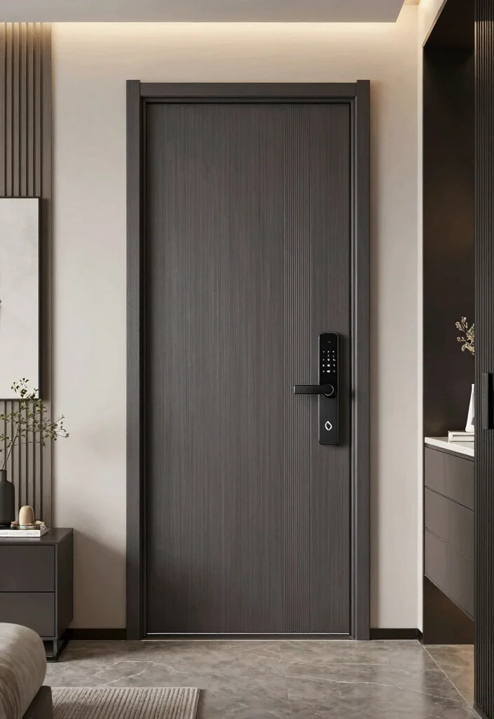 10 Bedroom Door Ideas to Upgrade the Look 10. Smart Technology Doors 0