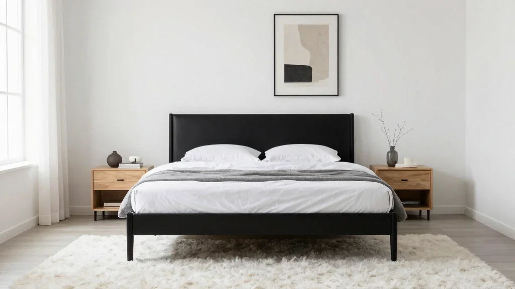 10 Black Bed Frame Bedroom Ideas with Strong Contrast