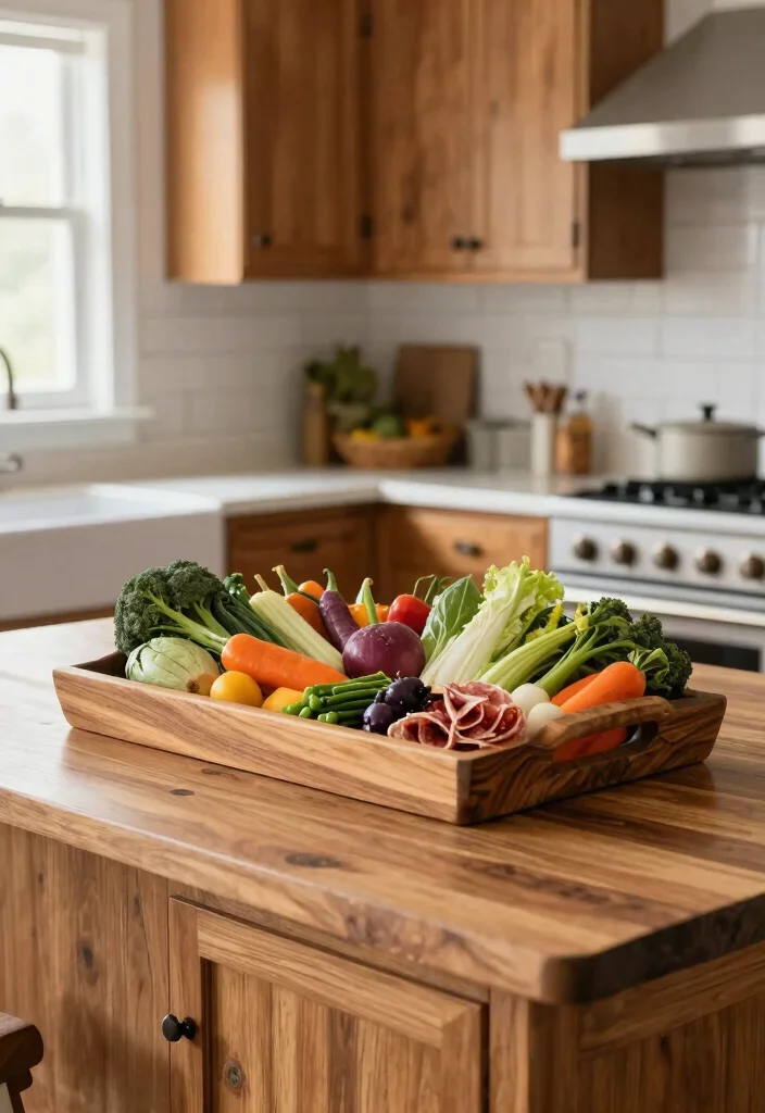 10 Kitchen Island Decor Ideas That Look Styled 1. Simple Wooden Accents 0