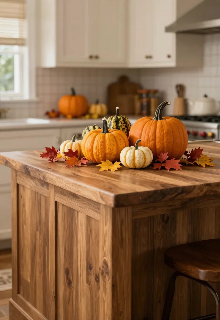 10 Kitchen Island Decor Ideas That Look Styled 8. Seasonal Decor Touches 0