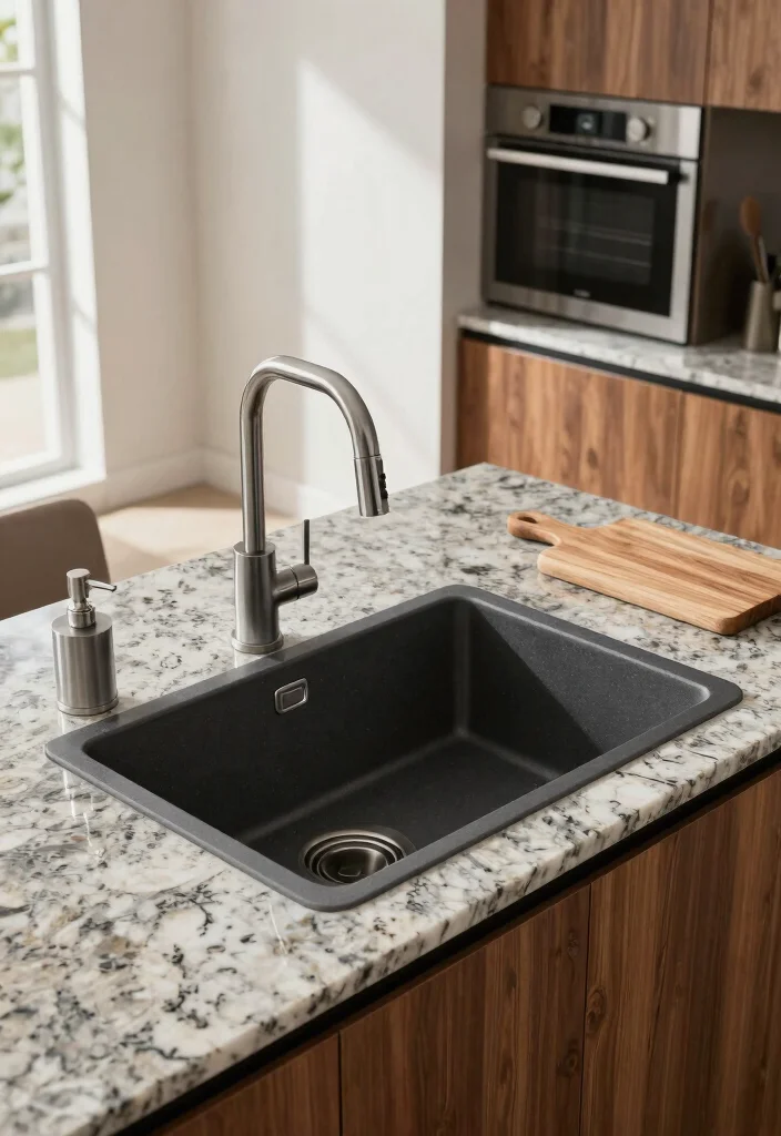 10 Kitchen Sink Ideas That Combine Style and Function 3. Quartz Composite Sinks 0
