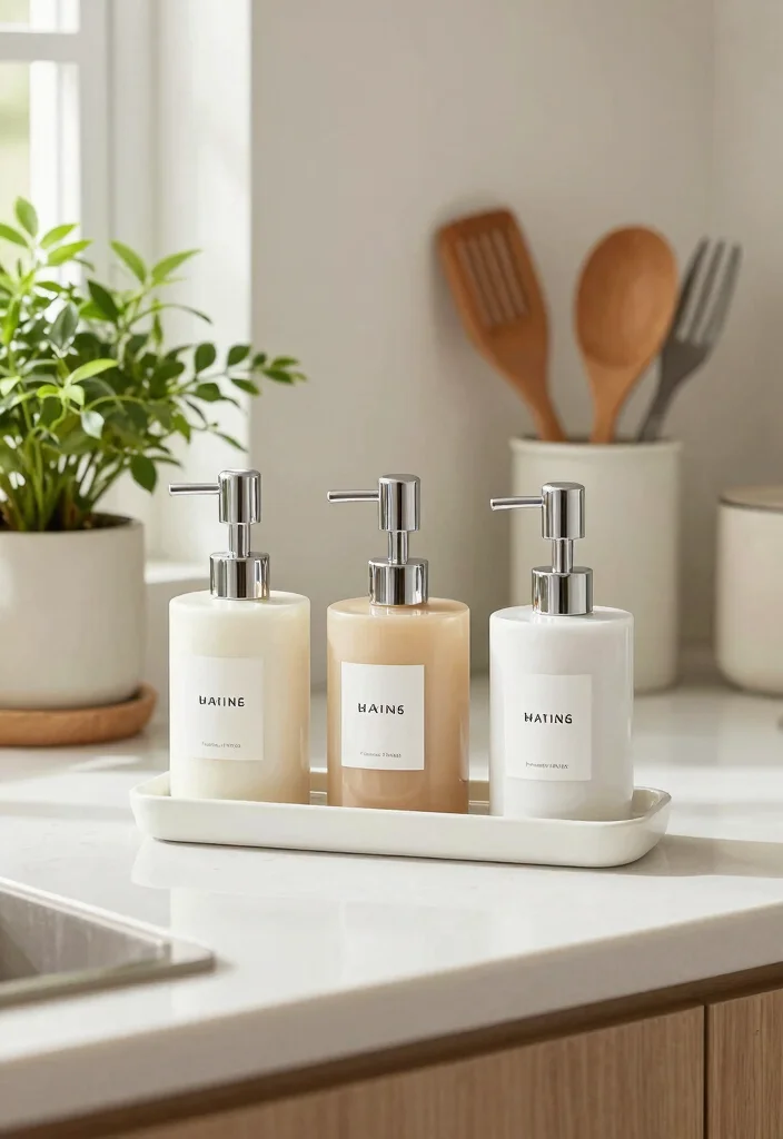 10 Kitchen Soap Dispenser Ideas That Look Built In 47 10 Kitchen Soap Dispenser Ideas That Look Built In 7. Stylish Pump with Labels 0