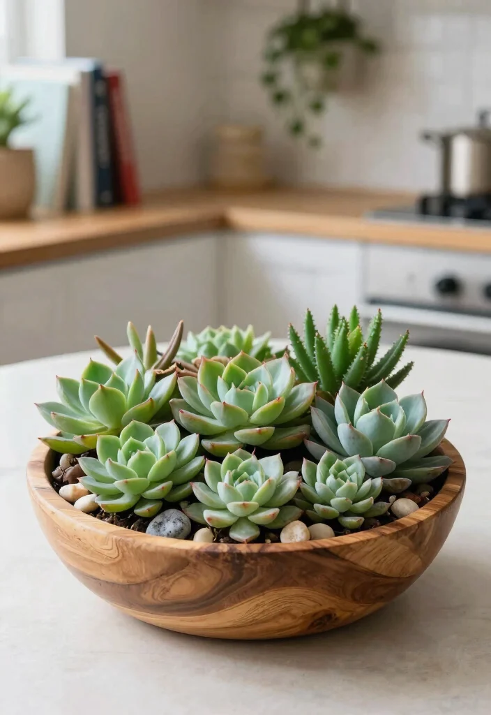 10 Kitchen Table Centerpiece Ideas for Everyday Style 3. Succulent Arrangements 0