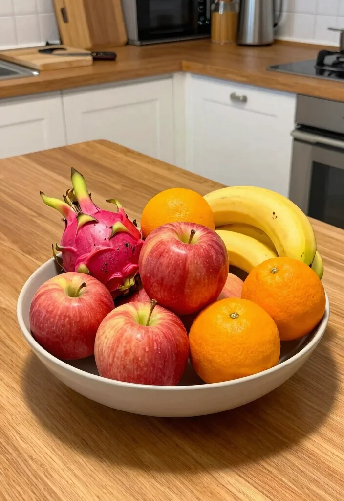 10 Kitchen Table Centerpiece Ideas for Everyday Style 4. Seasonal Fruit Display 0