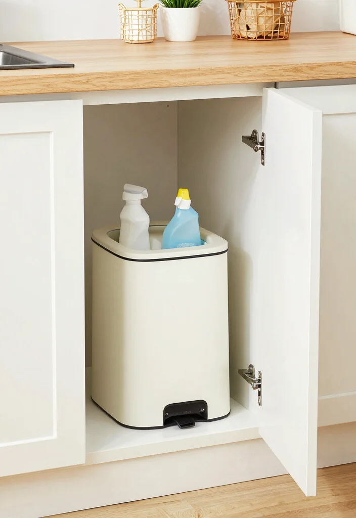 10 Kitchen Trash Can Ideas That Stay Hidden 34 10 Kitchen Trash Can Ideas That Stay Hidden 4. Trash Can Under the Sink 0