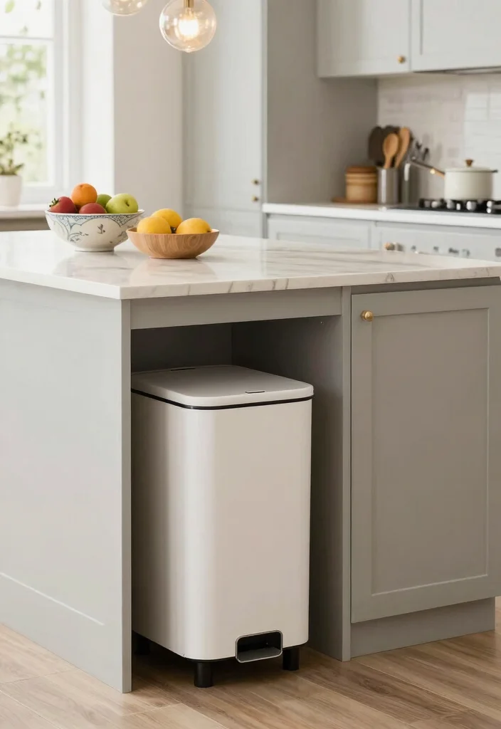 10 Kitchen Trash Can Ideas That Stay Hidden 59 10 Kitchen Trash Can Ideas That Stay Hidden 9. Trash Can in an Island 0