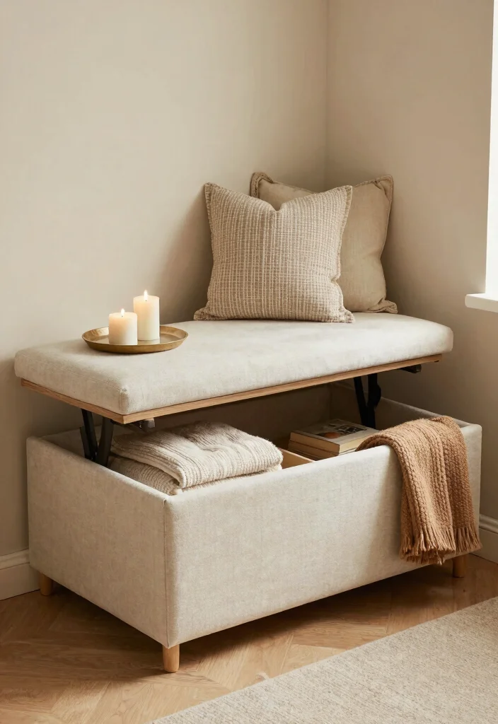 10 Living Room Corner Decorating Ideas That Feel Intentional 48 10 Living Room Corner Decorating Ideas That Feel Intentional 8. Multi Functional Storage Bench 0