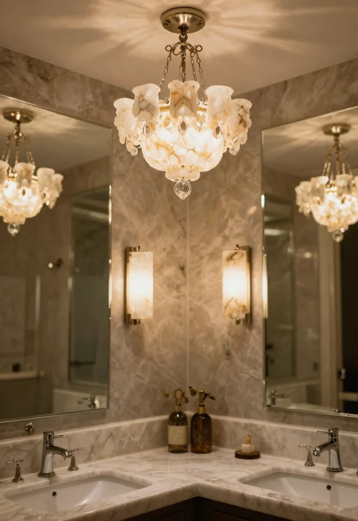 10 Onyx Bathroom Ideas That Look Ultra Luxurious 60 10 Onyx Bathroom Ideas That Look Ultra Luxurious 10. Onyx Lighting Fixtures for Unique Ambiance 0