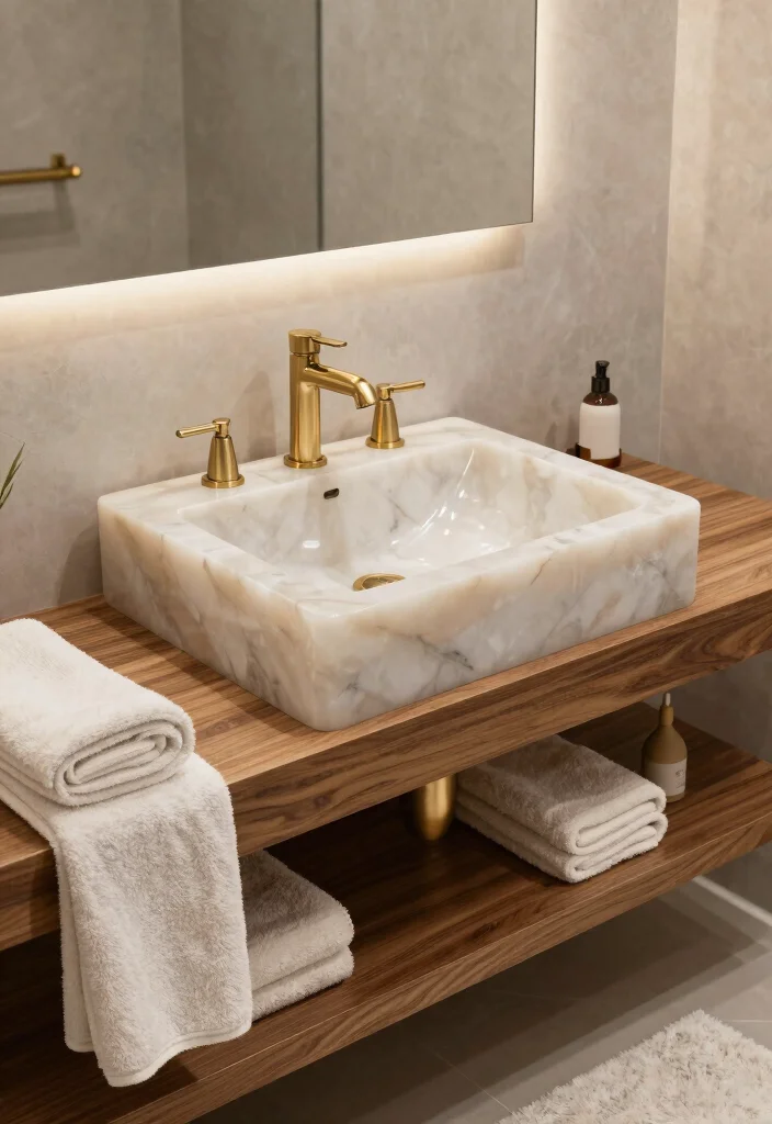 10 Onyx Bathroom Ideas That Look Ultra Luxurious 36 10 Onyx Bathroom Ideas That Look Ultra Luxurious 6. Mixing Materials for a High End Look 0