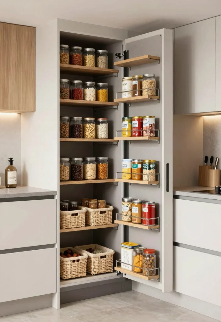 10 Simple Small Kitchen Ideas Indian Homes Love 3. Pull Out Pantry Solutions 0