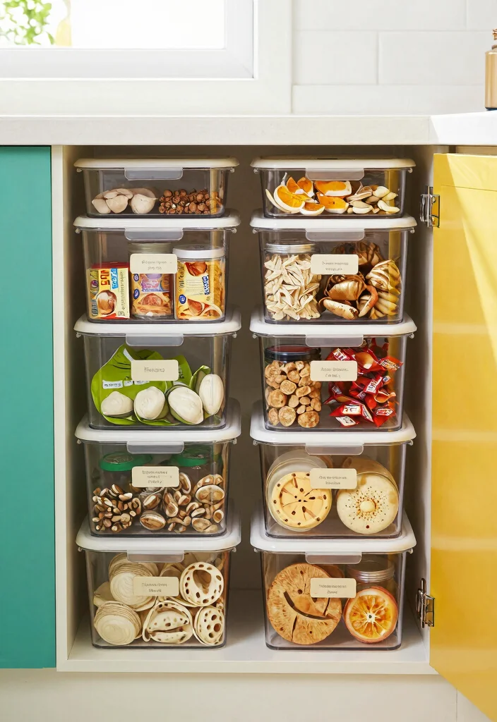 10 Simple Small Kitchen Ideas Indian Homes Love 6. Stackable Storage Bins 0