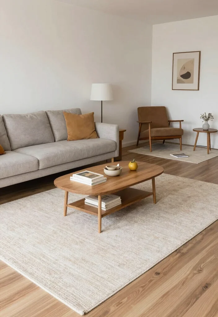 10 Single Wide Living Room Ideas That Feel Open 5. Create Defined Zones with Rugs 0