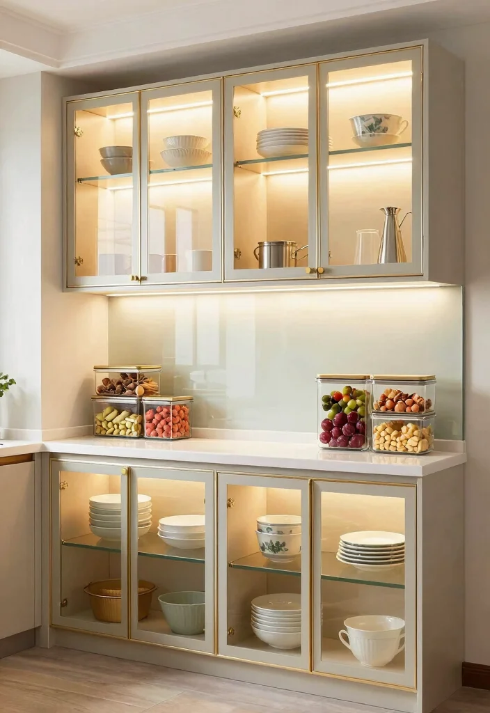 10 Small Apartment Kitchen Ideas That Feel Bigger 5. Add Glass Elements 0