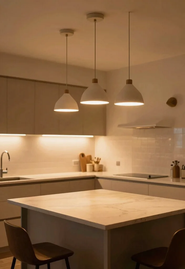 10 Small Apartment Kitchen Ideas That Feel Bigger 7. Implement Smart Lighting 0