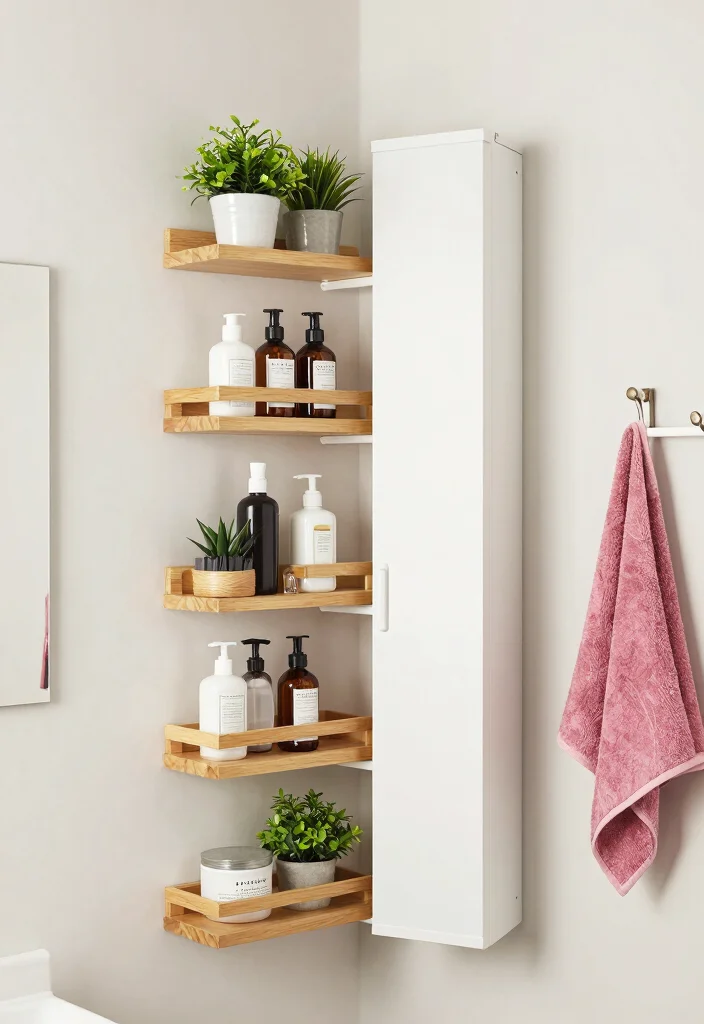 10 Small Bathroom Decorating Ideas That Make a Big Difference 14 10 Small Bathroom Decorating Ideas That Make a Big Difference 4. Maximize Storage with Vertical Space 0