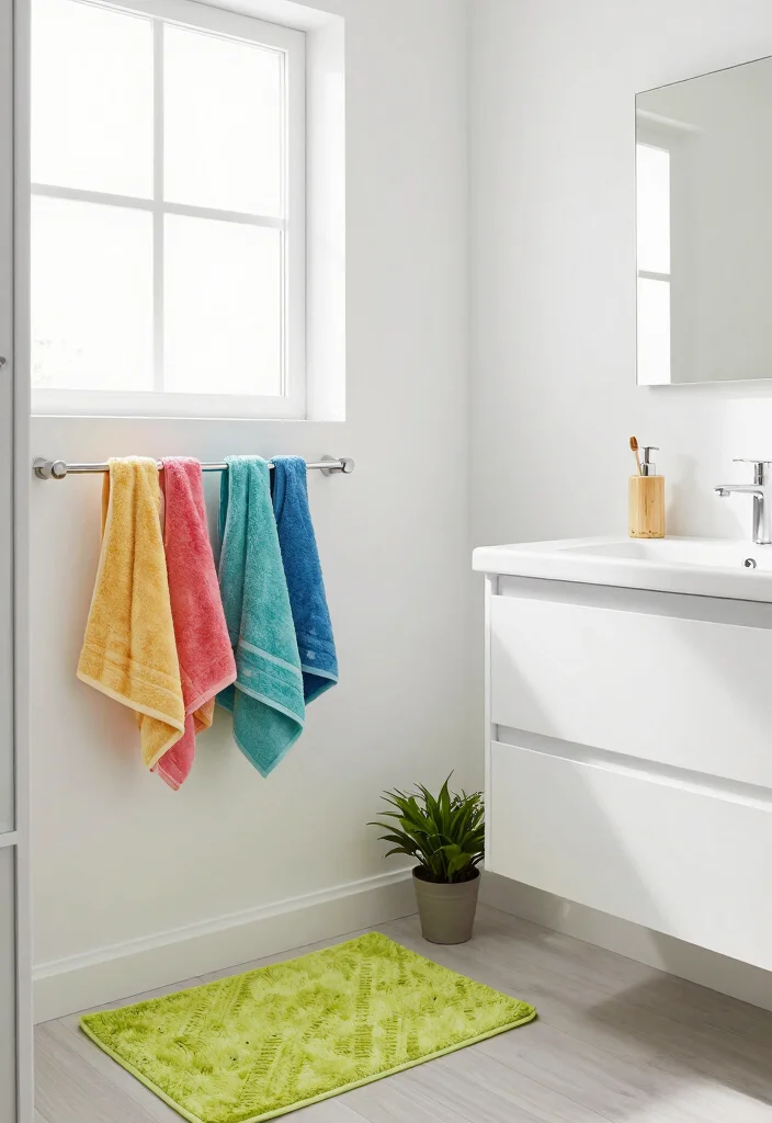 10 Small Bathroom Paint Ideas That Brighten Instantly 12 10 Small Bathroom Paint Ideas That Brighten Instantly 2. Bright White with Colorful Accents 0