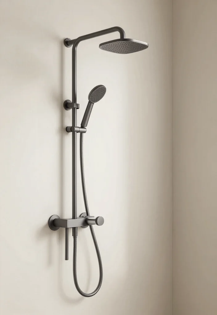 10 Small Bathroom Shower Only Ideas That Feel Open 2. Minimalist Shower Fixtures 0
