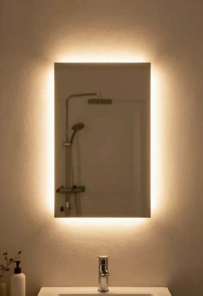 10 Small Bathroom Shower Only Ideas That Feel Open 9. Smart Lighting Solutions 0