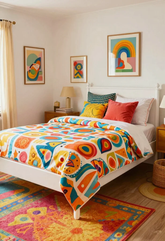 10 White Bed Frame Bedroom Ideas That Look Clean 60 10 White Bed Frame Bedroom Ideas That Look Clean 10. Retro Revival 0