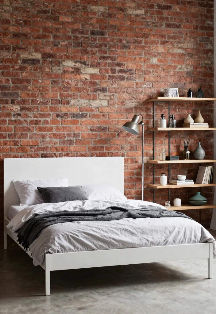 10 White Bed Frame Bedroom Ideas That Look Clean 58 10 White Bed Frame Bedroom Ideas That Look Clean 8. Industrial Inspiration 0