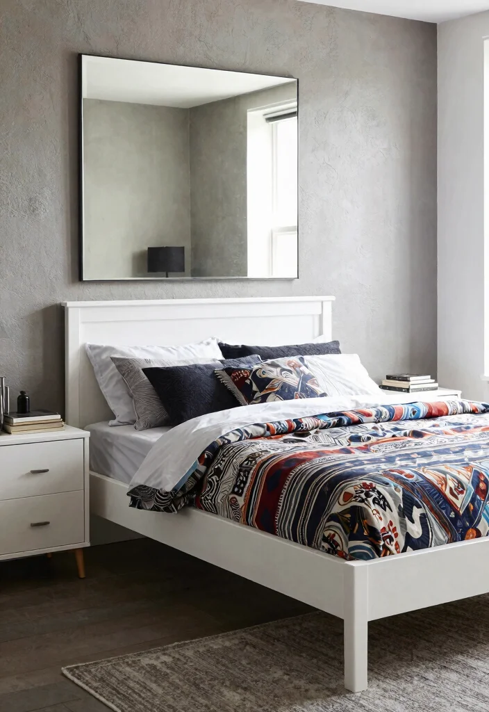 10 White Bed Frame Bedroom Ideas That Look Clean 59 10 White Bed Frame Bedroom Ideas That Look Clean 9. Urban Chic 0