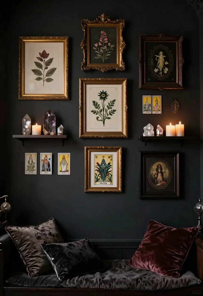 10 Witchy Bedroom Ideas with Dark Moody Vibes 2 10 Witchy Bedroom Ideas with Dark Moody Vibes 2. Magical Wall Decor 0