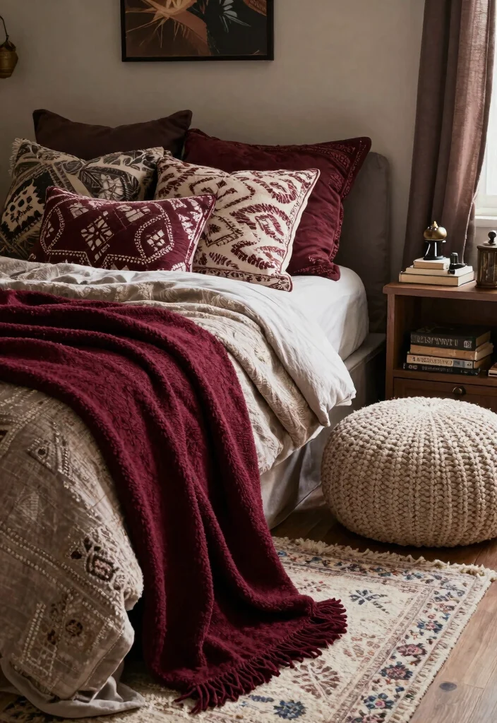 10 Witchy Bedroom Ideas with Dark Moody Vibes 47 10 Witchy Bedroom Ideas with Dark Moody Vibes 7. Cozy Textiles 0