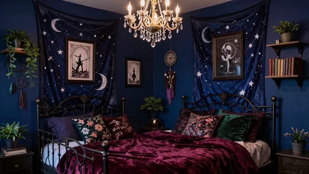 10 Witchy Bedroom Ideas with Dark Moody Vibes