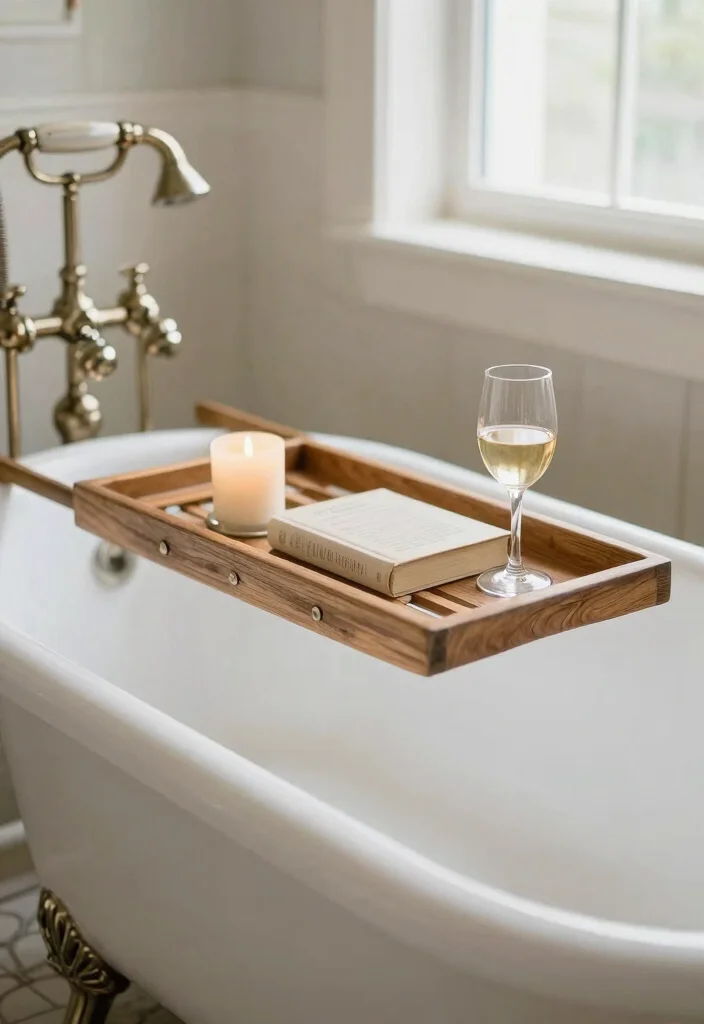12 Antique Bathroom Ideas with Vintage Character 50 12 Antique Bathroom Ideas with Vintage Character 10. Classic Bathtub Caddies 0