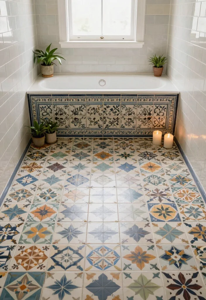 12 Antique Bathroom Ideas with Vintage Character 13 12 Antique Bathroom Ideas with Vintage Character 3. Vintage Tile Patterns 0