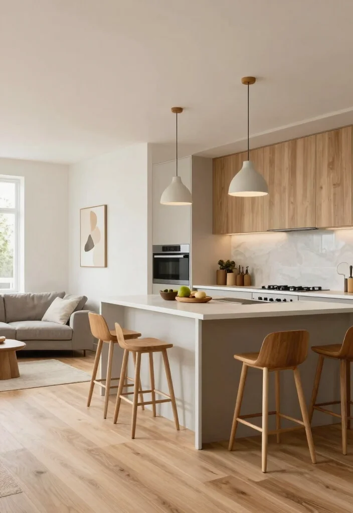 12 Apartment Kitchen Ideas That Feel Open 10. Open Floor Plan Integration 0