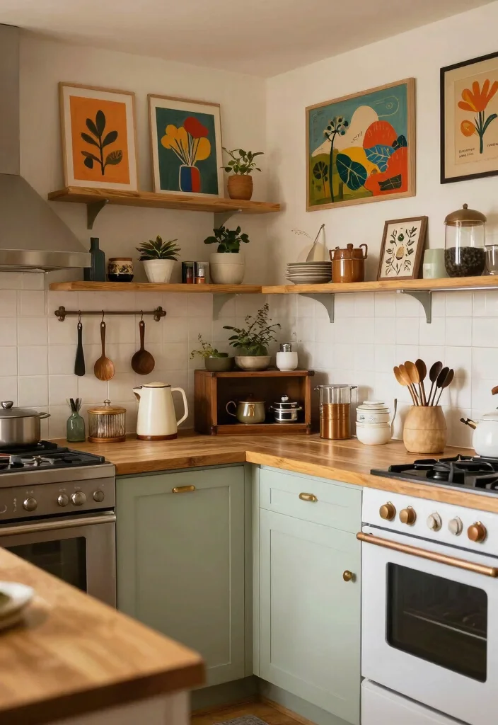 12 Apartment Kitchen Ideas That Feel Open 12. Personal Touches and Art 0