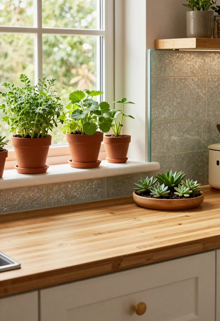 12 Apartment Kitchen Ideas That Feel Open 8. Eco friendly and Functional Decor 0