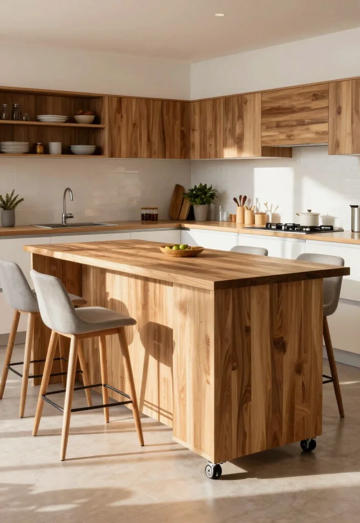 12 Apartment Kitchen Ideas That Save Space 2. Multi Functional Furniture 0