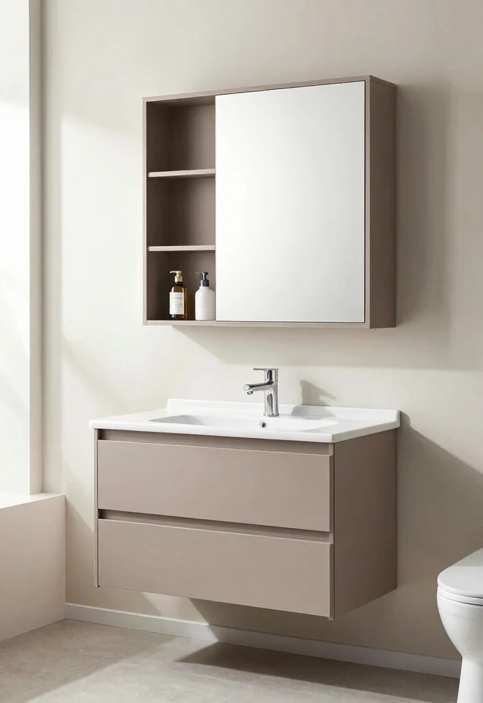 12 Bathroom Cupboard Ideas That Hide Clutter Beautifully 9. Multi Functional Bathroom Cupboards 0