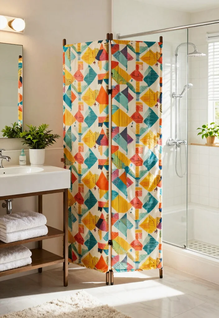 12 Bathroom Partition Ideas That Improve Layout and Privacy 11. Movable Room Dividers 0