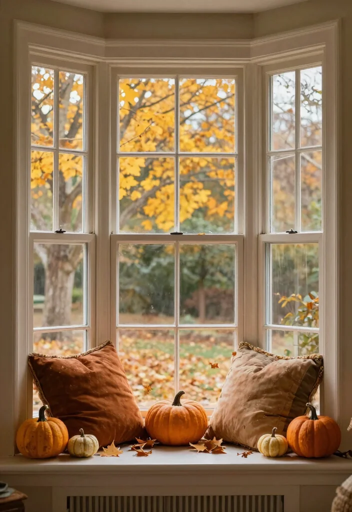 12 Bay Window Living Room Ideas for Light and Seating 60 12 Bay Window Living Room Ideas for Light and Seating 10. Seasonal Decor Accents 0