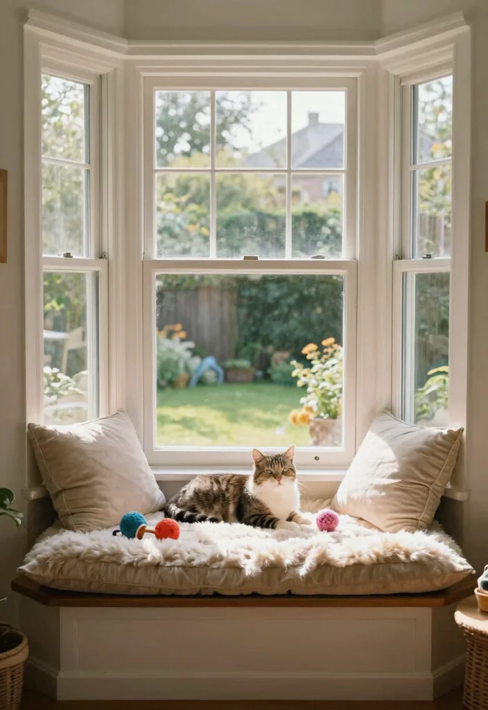 12 Bay Window Living Room Ideas for Light and Seating 61 12 Bay Window Living Room Ideas for Light and Seating 11. Pet Friendly Bay Area 0