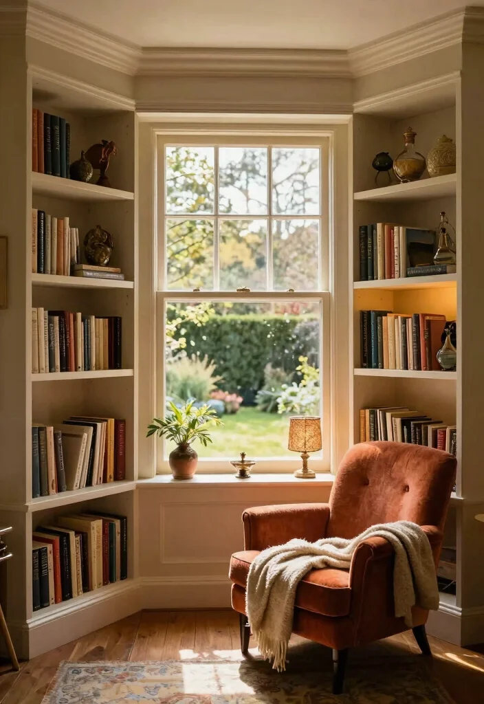 12 Bay Window Living Room Ideas for Light and Seating 12 12 Bay Window Living Room Ideas for Light and Seating 2. Built In Bookshelves 0