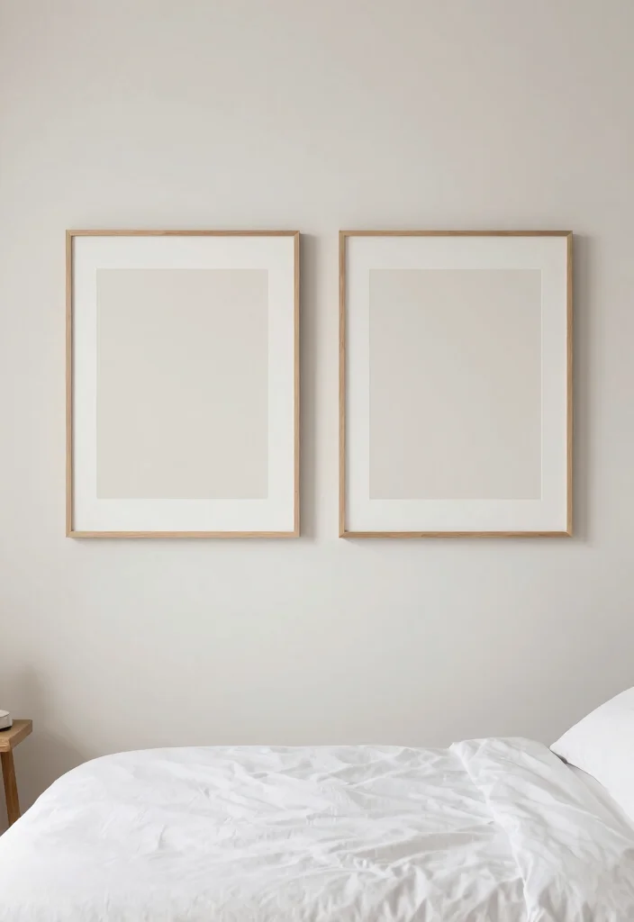 12 Bedroom Poster Wall Ideas That Feel Personal 39 12 Bedroom Poster Wall Ideas That Feel Personal 9. Minimalist Art for a Calm Vibe 0