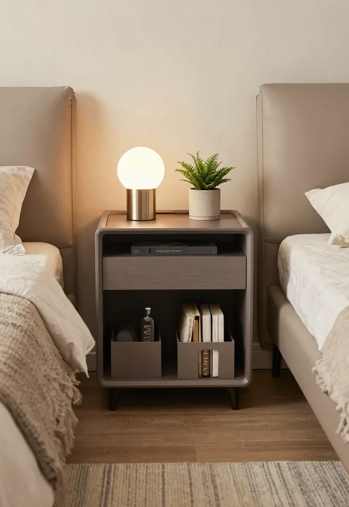 12 Bedroom Side Table Ideas That Look Stylish and Useful 10. Multi Functional Designs 0