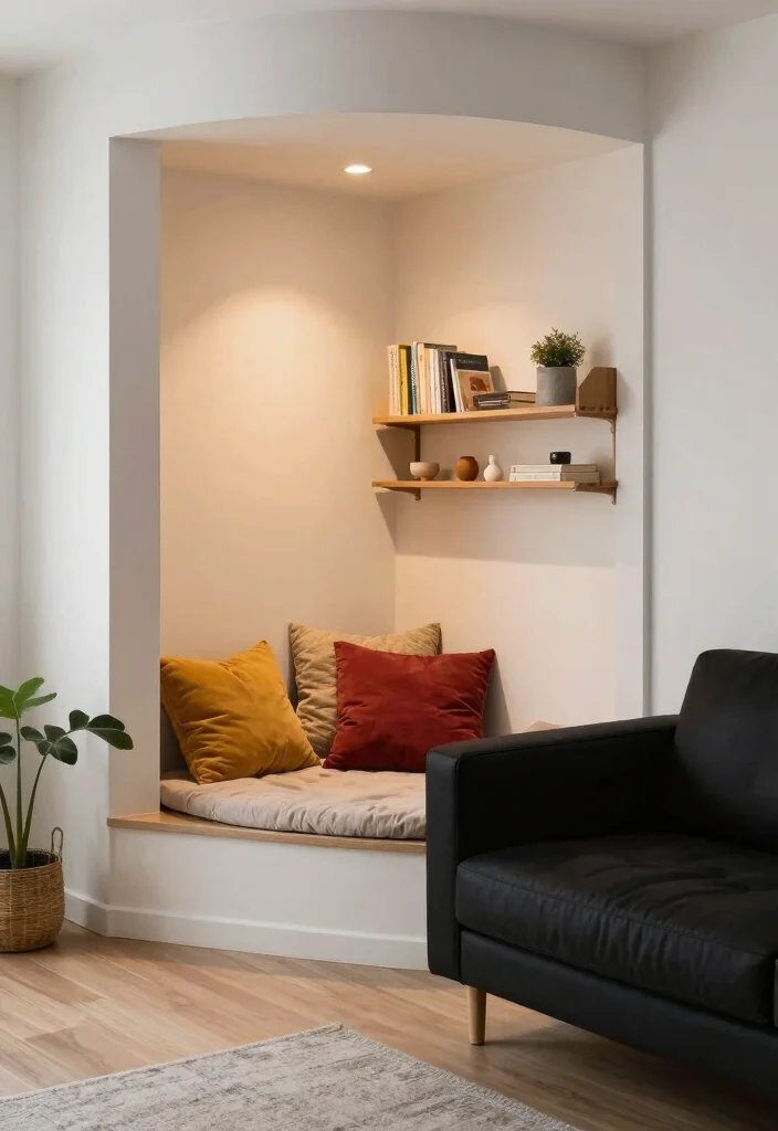 12 Black Couch Living Room Decor Ideas with Contrast 50 12 Black Couch Living Room Decor Ideas with Contrast 10. Cozy Nooks 0