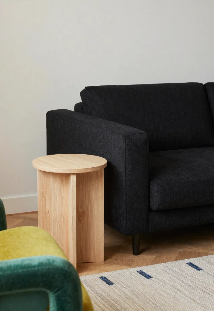 12 Black Couch Living Room Decor Ideas with Contrast 28 12 Black Couch Living Room Decor Ideas with Contrast 8. Accent Furniture 0