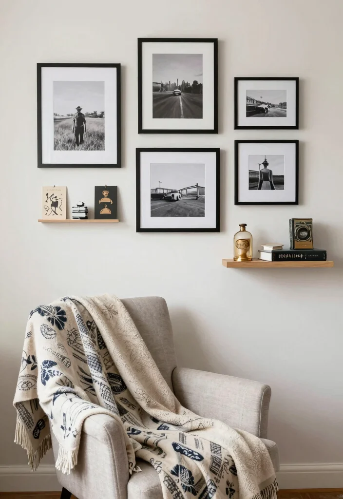 12 Calm Bedroom Ideas for Better Rest 10. Personalized Decor 0