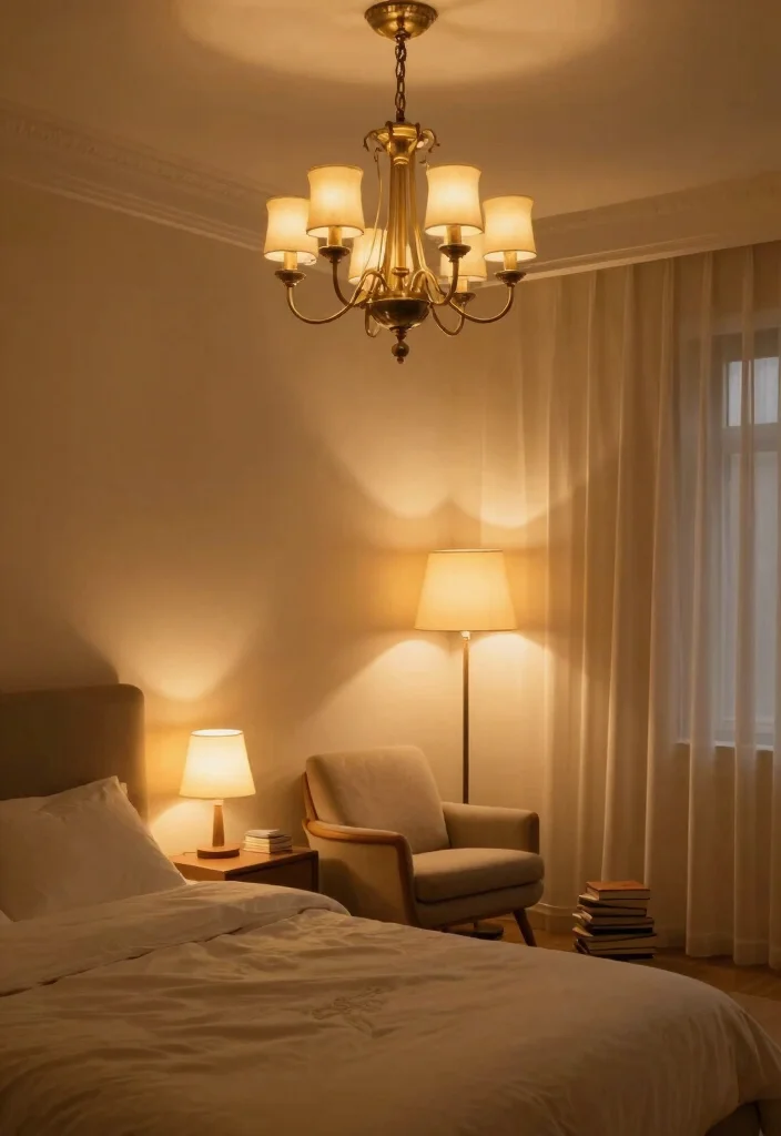 12 Calm Bedroom Ideas for Better Rest 4. Serene Lighting Options 0