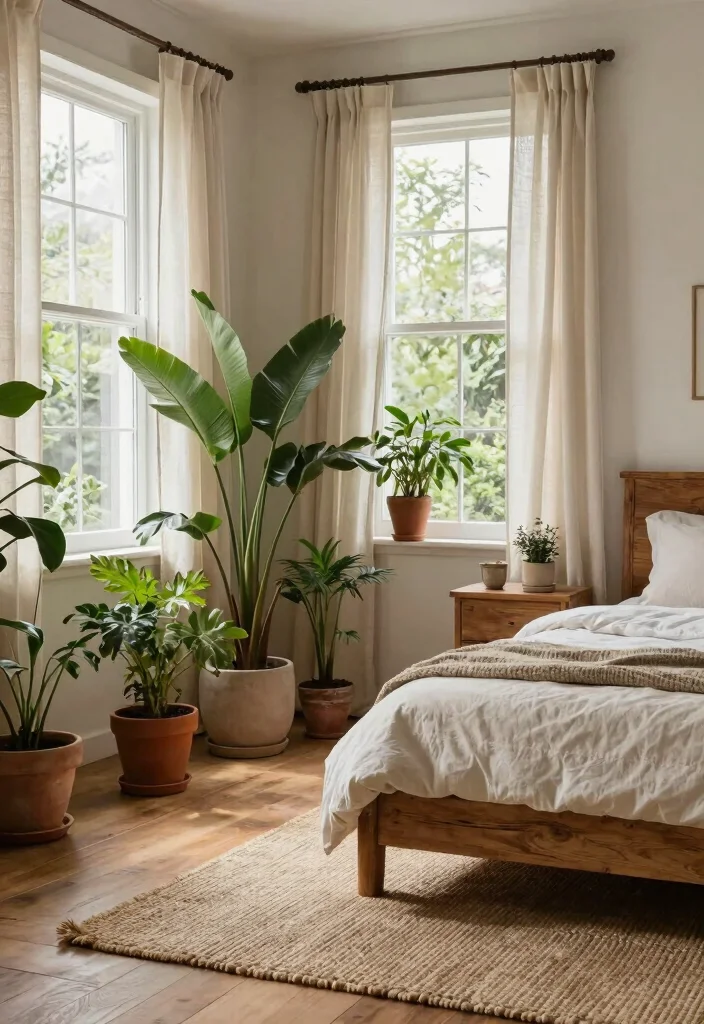 12 Calm Bedroom Ideas for Better Rest 5. Incorporate Natural Elements 0